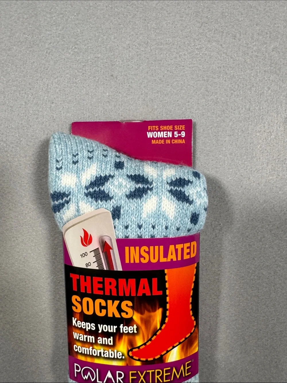 Polar Extreme Insulated Thermal Socks - Light Blue